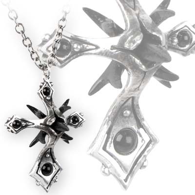 Caltrop Cross Pendant