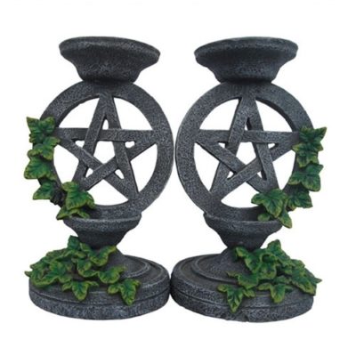 Ivy Pentagram Candlesticks