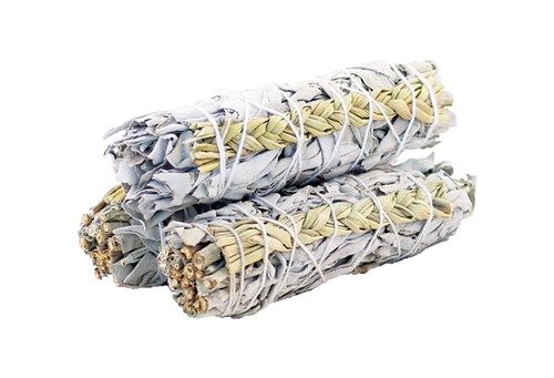 Smudge Stick – White Sage & Sweetgrass 10cm Smudge Stick – White Sage & Sweetgrass 10cm