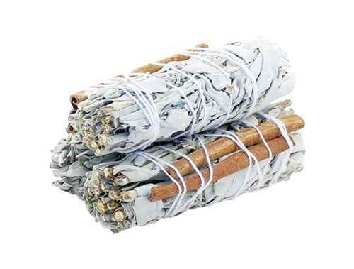 Smudge Stick – White Sage & Cinnamon 10cm Smudge Stick – White Sage & Cinnamon 10cm