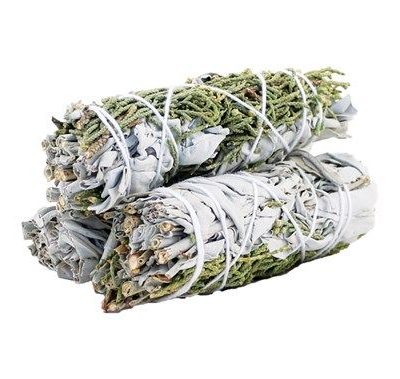 Smudge Stick – White Sage & Juniper 10cm