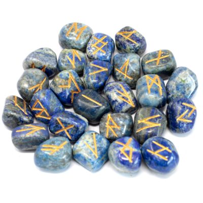 Runes Stone Set in Pouch – Lapis