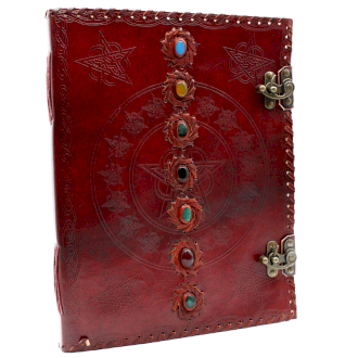 XL 7 Chakra Leather Book