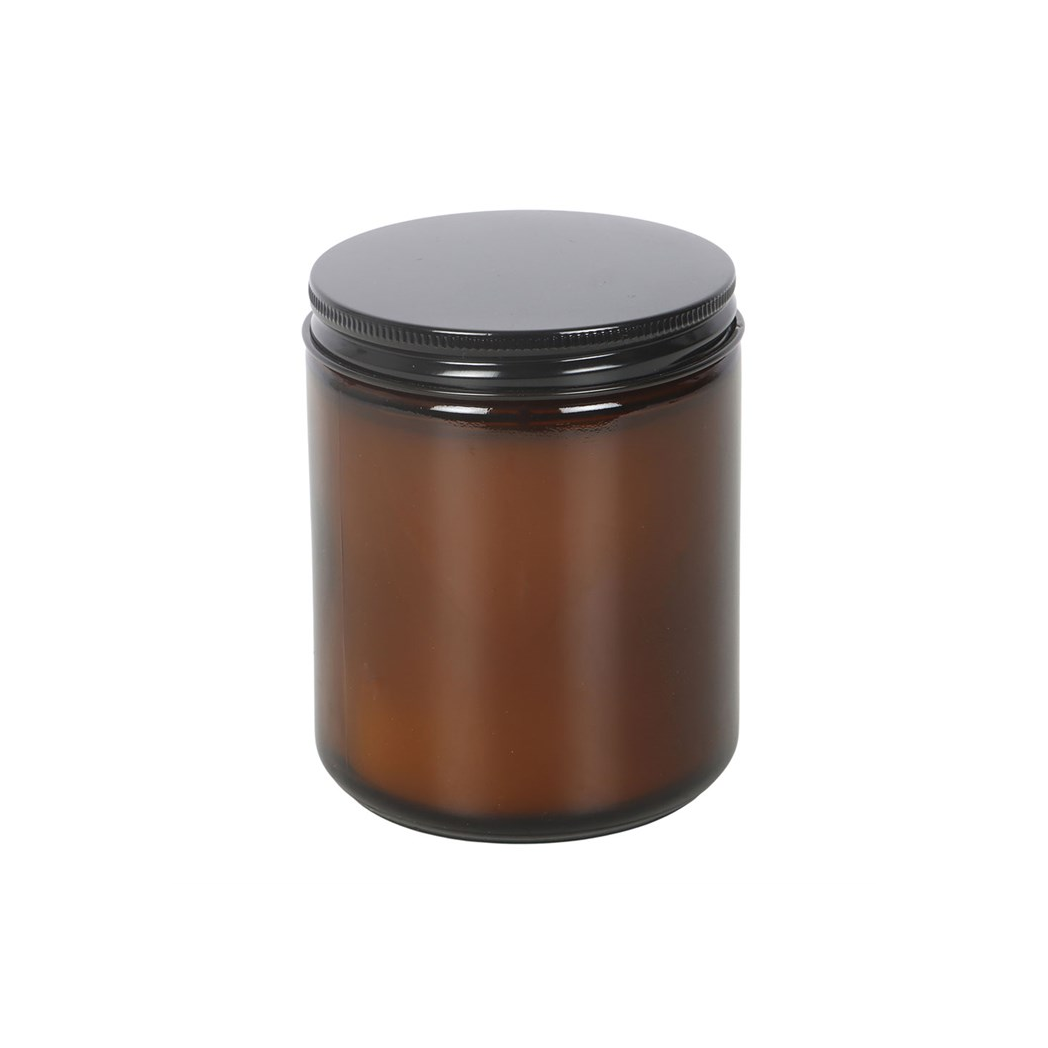 Green Witch White Sage Amber Glass Candle 3 Green Witch White Sage Amber Glass Candle