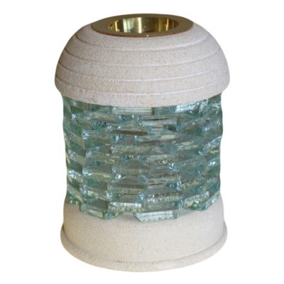 Round Glass Brick Oil Burner