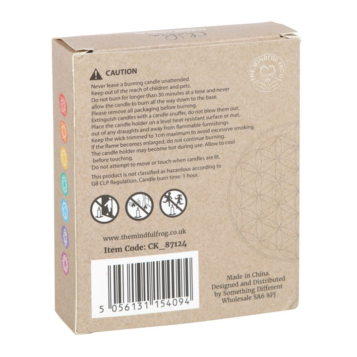 Pack of 14 Unscented Chakra Energy Candles 4 Pack of 14 Unscented Chakra Energy Candles
