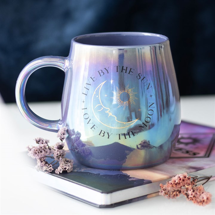 Live by the Sun Love by the Moon Iridescent Mug Live by the Sun Love by the Moon Iridescent Mug