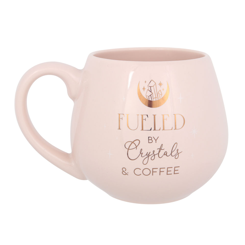 Crystals and Coffee Rounded Mug Crystals and Coffee Rounded Mug