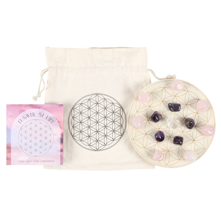 Flower of Life Crystal Grid Set Flower of Life Crystal Grid Set