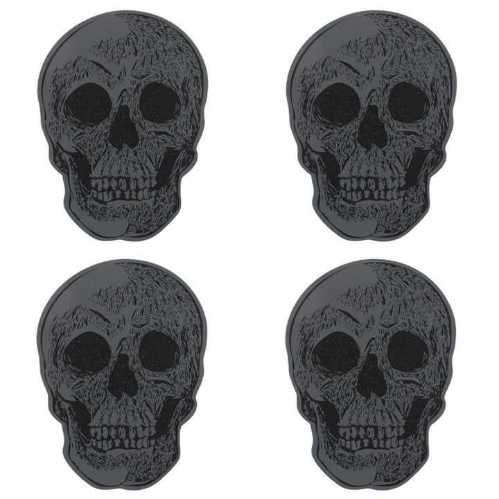 Set Of 4 Skull Coasters 3 Set Of 4 Skull Coasters
