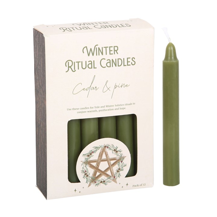 Cedar & Pine Winter Ritual Spell Candles Cedar & Pine Winter Ritual Spell Candles