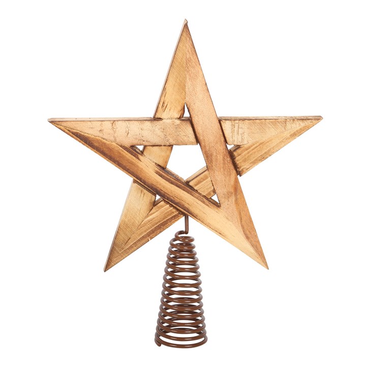 Wooden Pentagram Tree Topper Wooden Pentagram Tree Topper