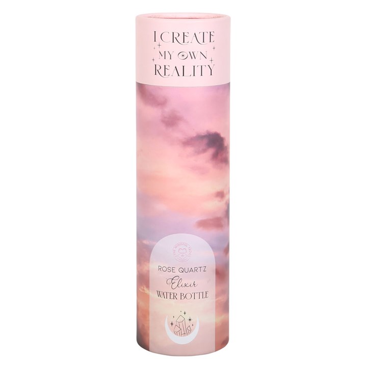 Rose Quartz Create My Own Reality Glass Water Bottle 5 Rose Quartz Create My Own Reality Glass Water Bottle