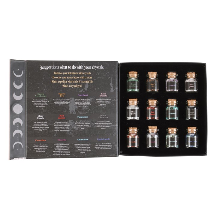 Crystals for Spells Crystal Chip Bottle Gift Set 2 Crystals for Spells Crystal Chip Bottle Gift Set