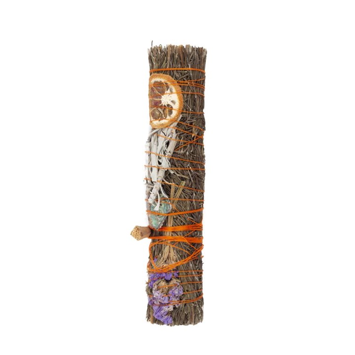 Ritual Wand Smudge Stick with Rosemary, Palo Santo and Aventurine – 9 Inches Ritual Wand Smudge Stick with Rosemary, Palo Santo and Aventurine – 9 Inches
