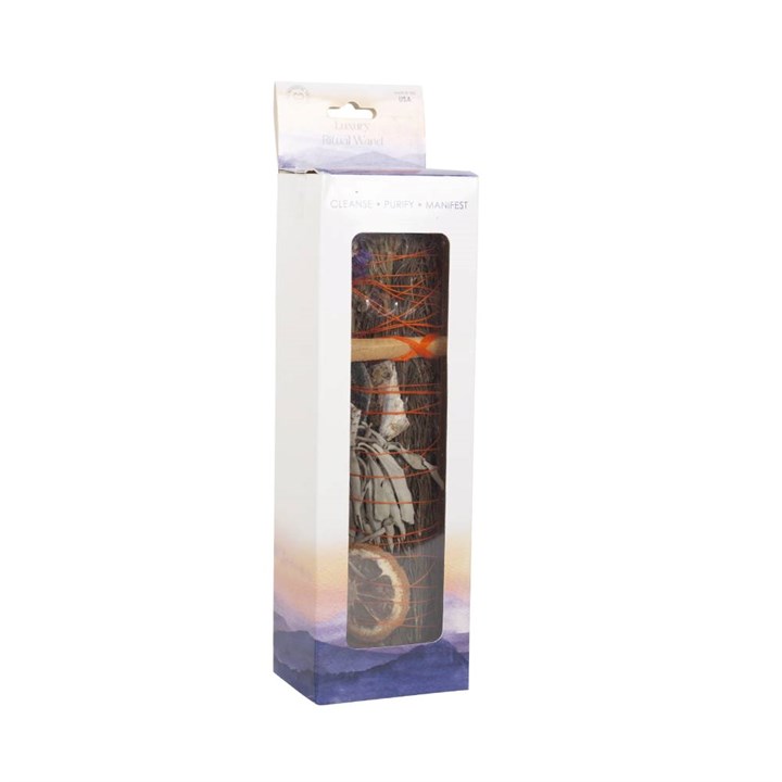 Ritual Wand Smudge Stick with Rosemary, Palo Santo and Aventurine – 9 Inches 3 Ritual Wand Smudge Stick with Rosemary, Palo Santo and Aventurine – 9 Inches