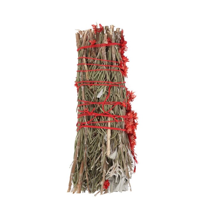 Ritual Wand Smudge Stick with Rosemary, Sage and Red Jasper – 6 Inch 3 Ritual Wand Smudge Stick with Rosemary, Sage and Red Jasper – 6 Inch
