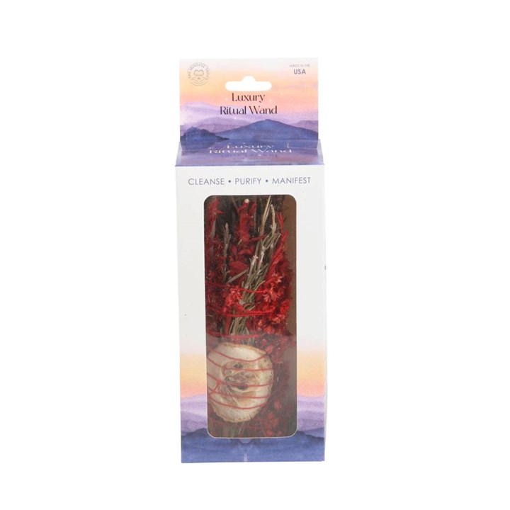 Ritual Wand Smudge Stick with Rosemary, Sage and Red Jasper – 6 Inch 4 Ritual Wand Smudge Stick with Rosemary, Sage and Red Jasper – 6 Inch