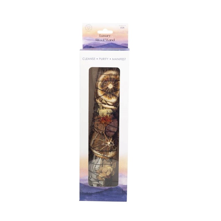 Ritual Wand Smudge Stick with Rosemary, Palo Santo and Red Jasper – 9 Inches 3 Ritual Wand Smudge Stick with Rosemary, Palo Santo and Red Jasper – 9 Inches
