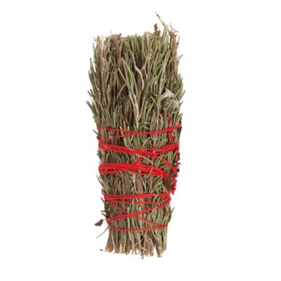 Rosemary and Red Flowers Ritual Wand Smudge Stick – 6 Inches