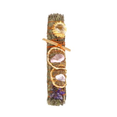 Ritual Wand Smudge Stick with Rosemary, Lavender, and Orange – 9 Inches