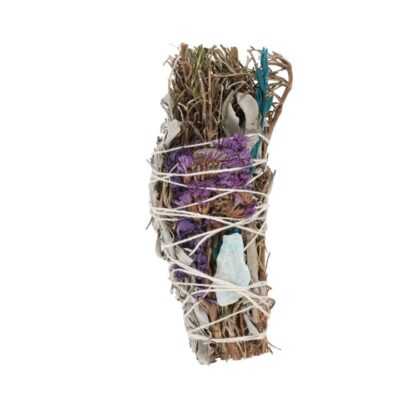 Ritual Wand Smudge Stick with Rosemary, Sage and Aventurine – 6 Inches