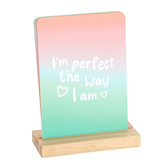 Mindful Moments Affirmation Cards with Wooden Stand 3 Mindful Moments Affirmation Cards with Wooden Stand