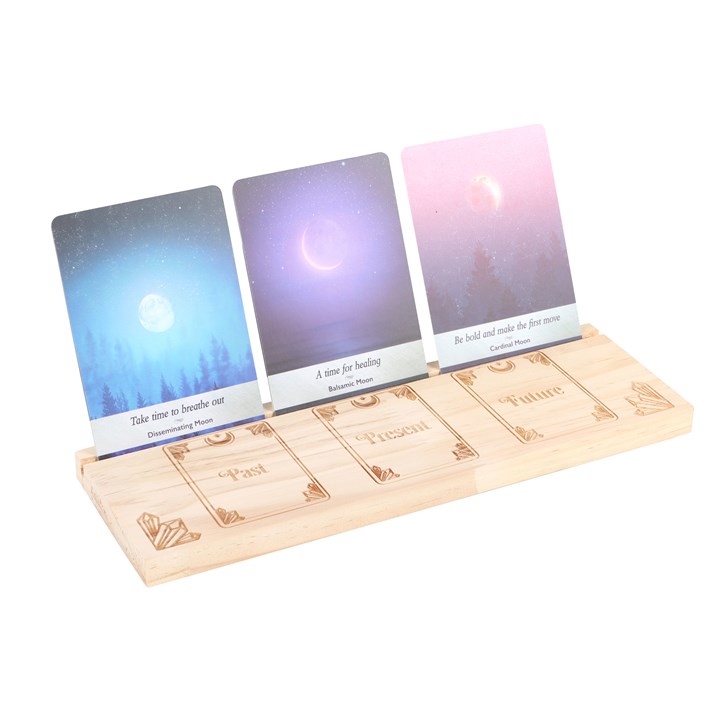 Natural Past Present Future Tarot Card Stand 2 Natural Past Present Future Tarot Card Stand