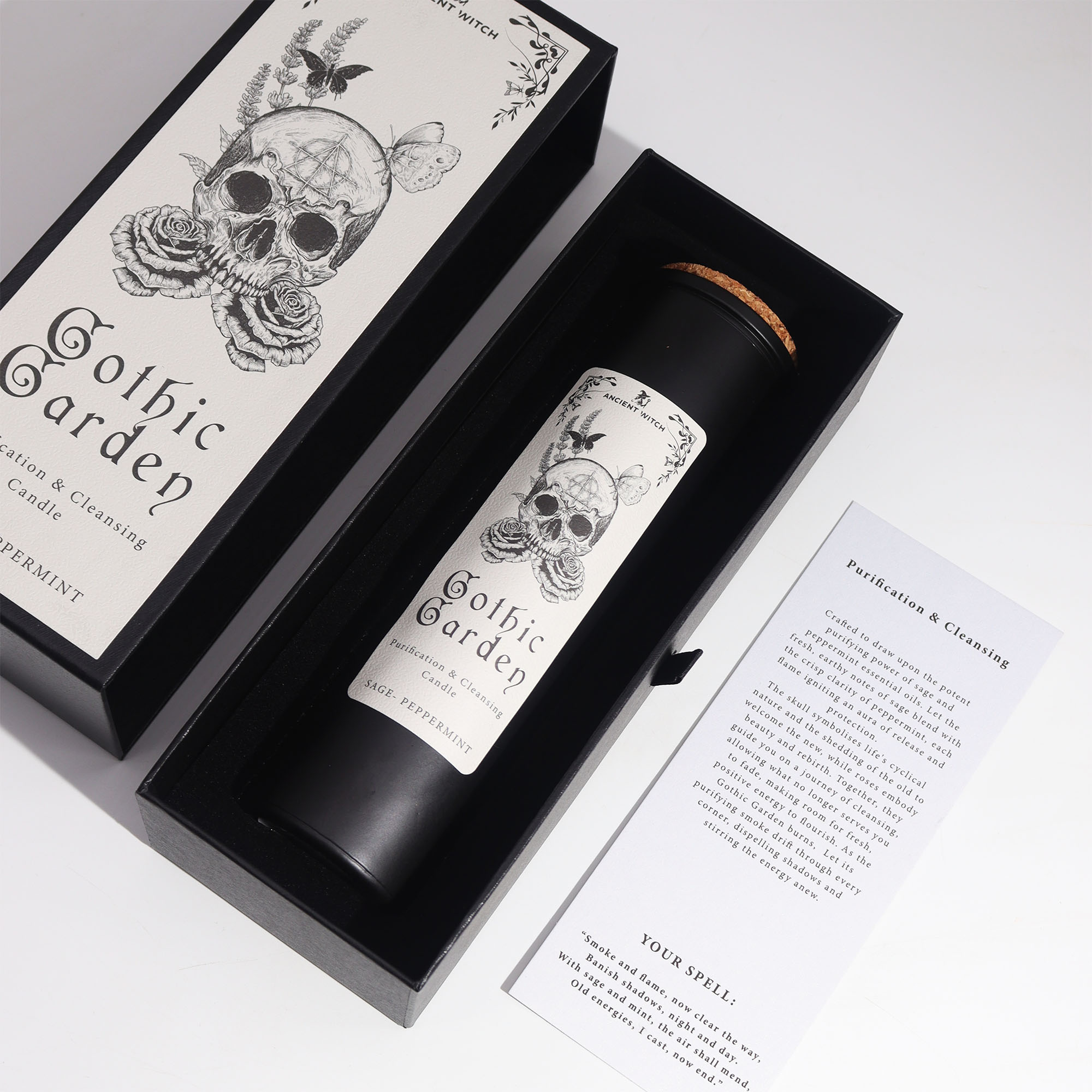 Ancient Witch Ritual Candle – Gothic Garden 3 Ancient Witch Ritual Candle – Gothic Garden
