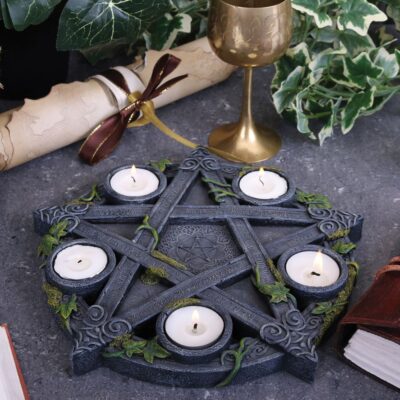 Ivy Pentagram Candle Holder