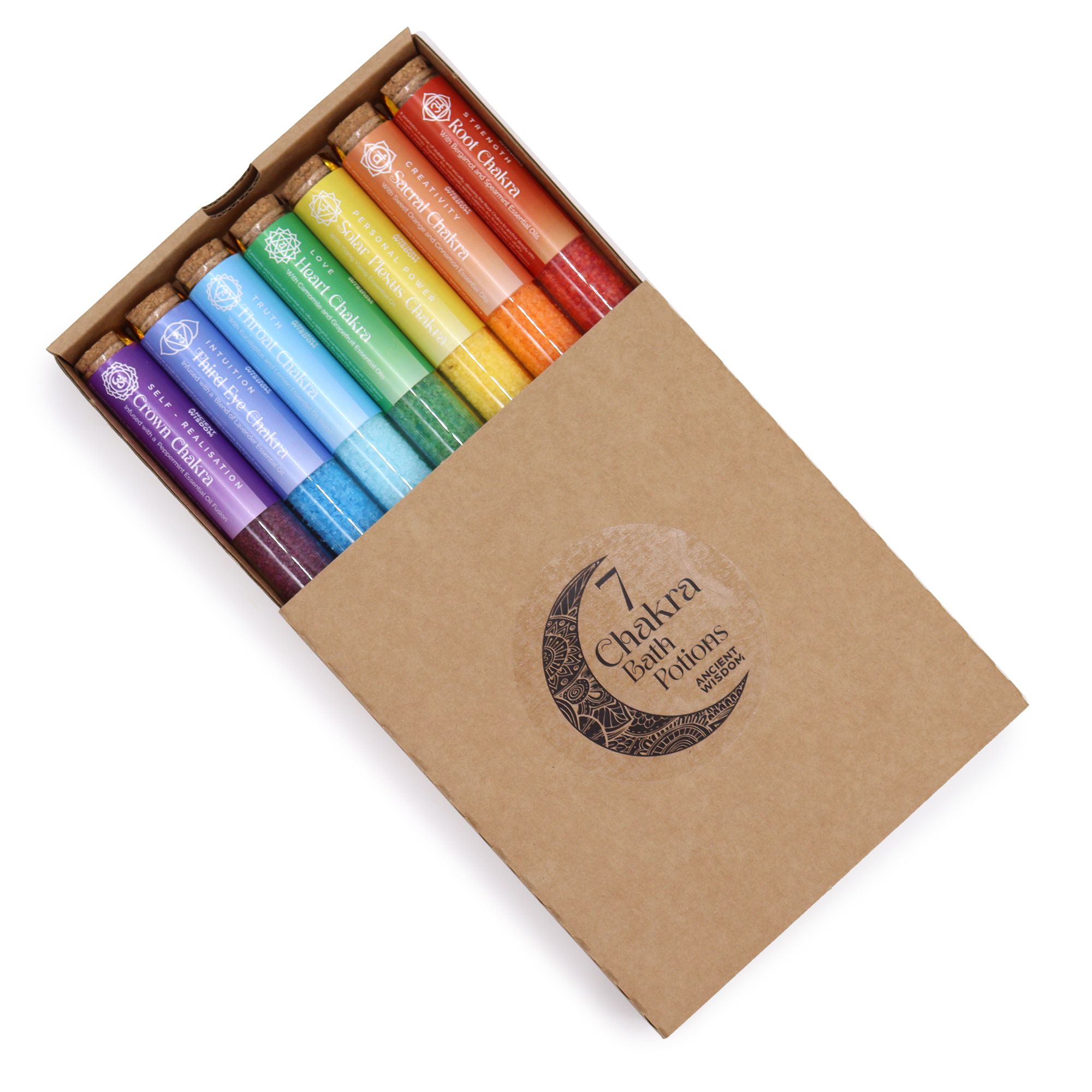 Chakra Bath Salt – Gift Pack of 7 Chakra Bath Salt – Gift Pack of 7