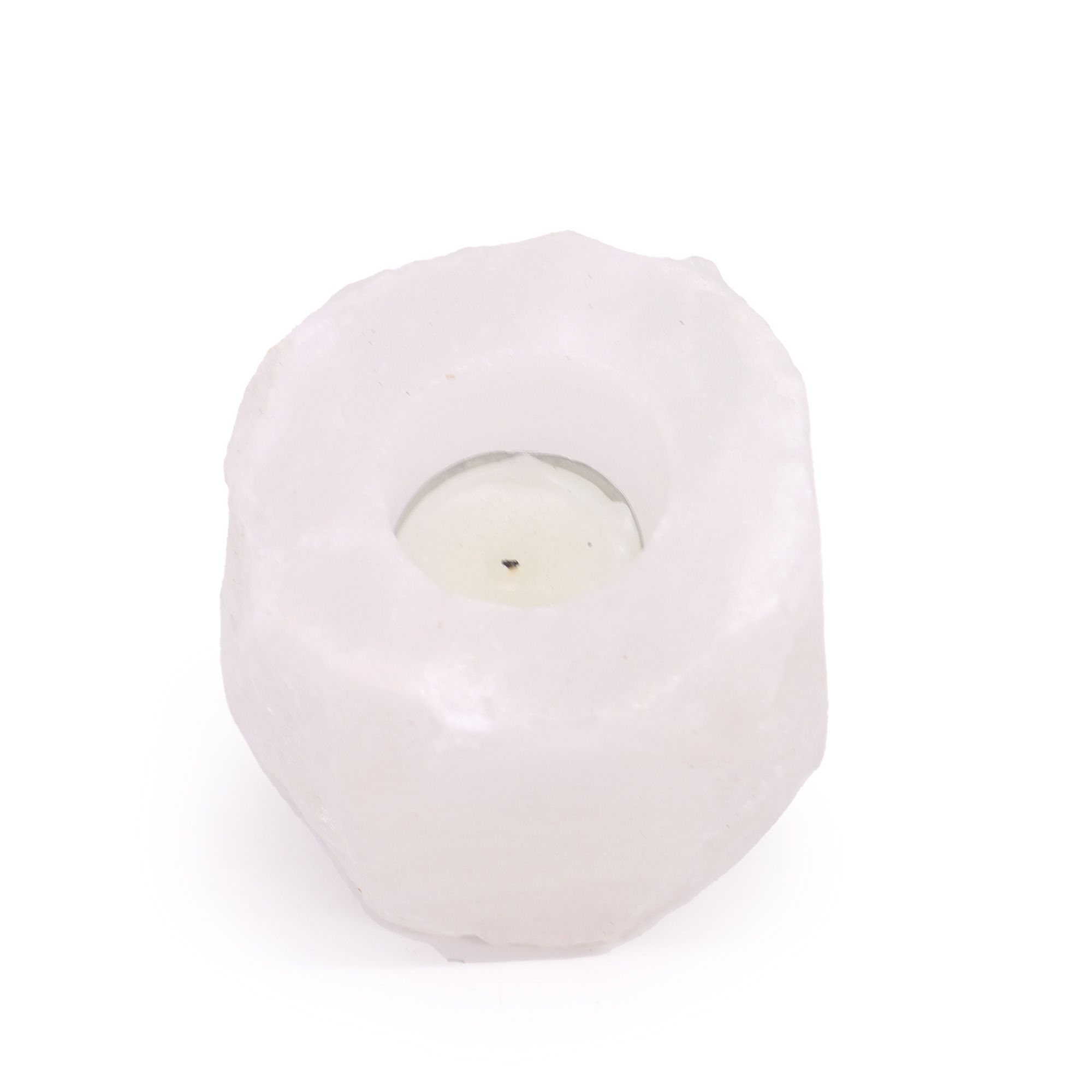 Crystal Rock Himalayan Salt Candle Holder Crystal Rock Himalayan Salt Candle Holder