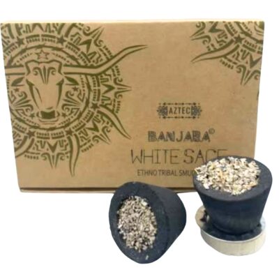 6 Banjara Smudge Cups – White Sage