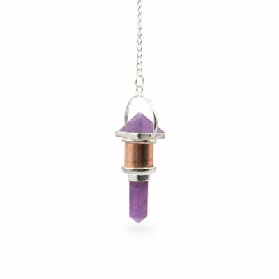 The Violet Engine- Combo Piece Copper Pendulum –  Amethyst