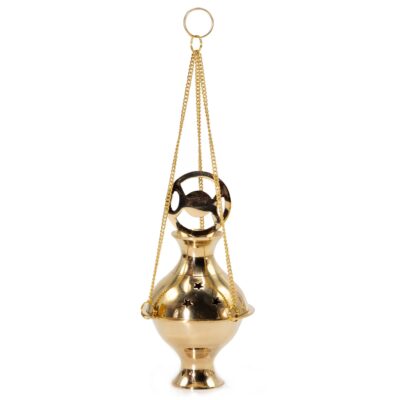 Hanging Brass Incense Burner – Three Phase Moon