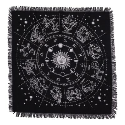 Esoteric Fringed Altar Cloth – Horoscope
