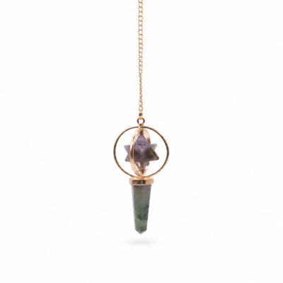 Cosmic Navigator – Merkaba Star in Copper Pendulum