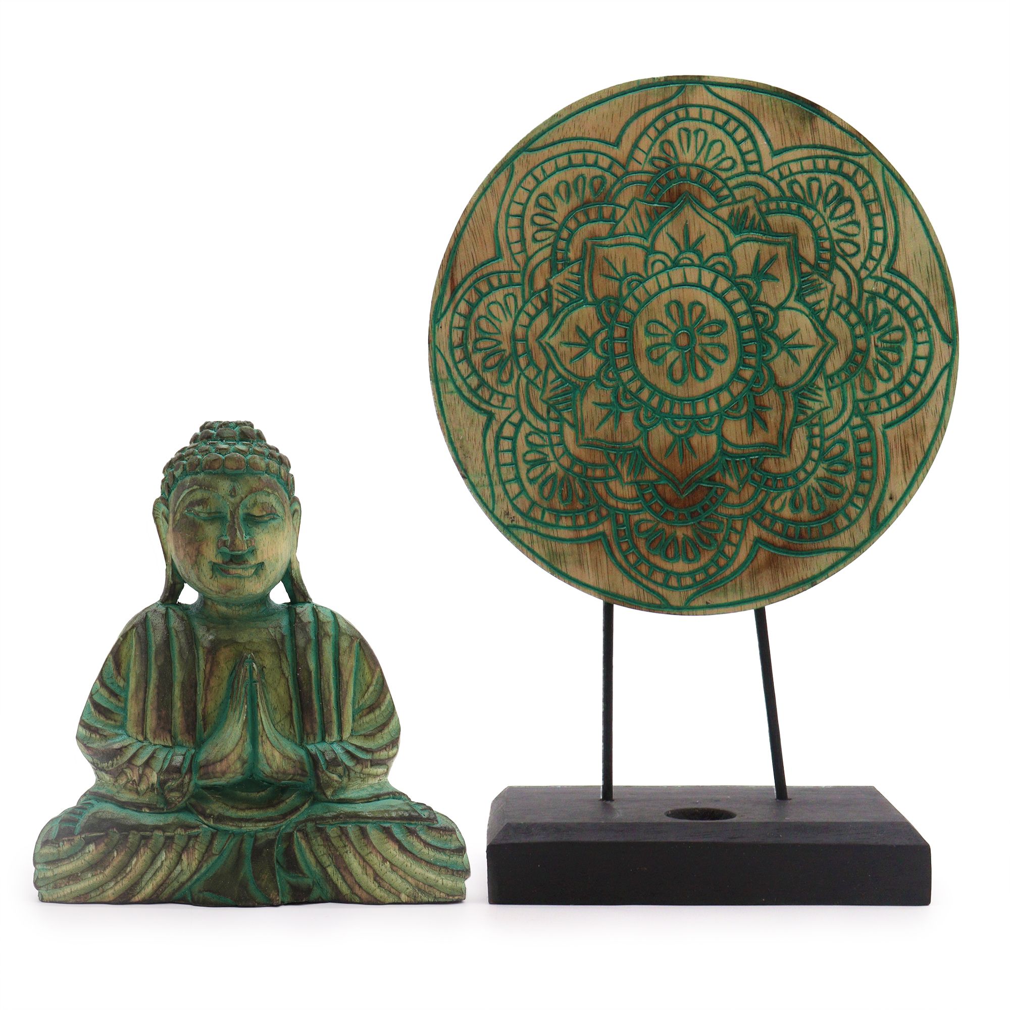 Buddha Feng Shui Set – Buddha Knot – Green Buddha Feng Shui Set – Buddha Knot – Green