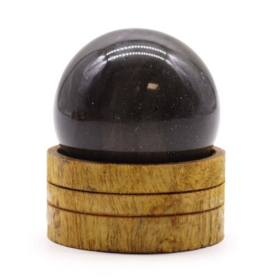 Gemstone Sphere 50mm – Ocean Agate with Stand