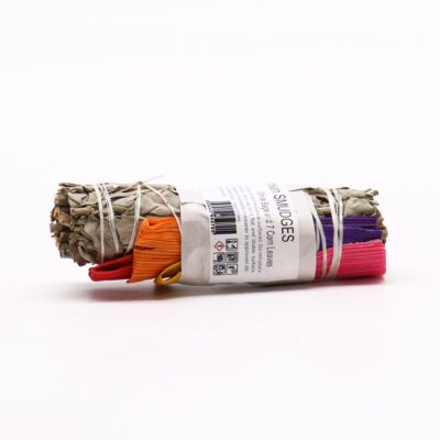 Smudge Stick – White Sage and 7 Corn Leaves