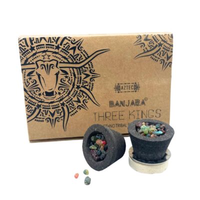 6 Banjara Resin Cups – Three Kings