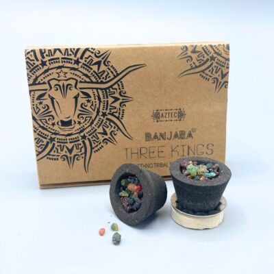 6 Banjara Resin Cups – Three Kings