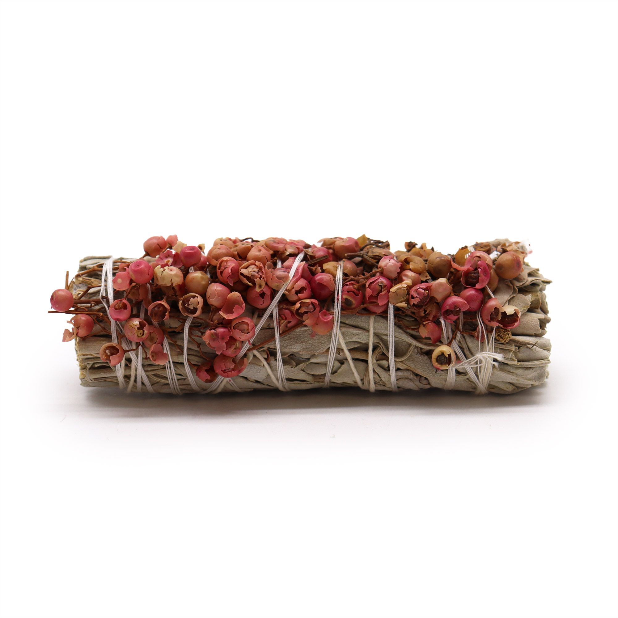Smudge Stick – White Sage and Pirul Seed Smudge Stick – White Sage and Pirul Seed