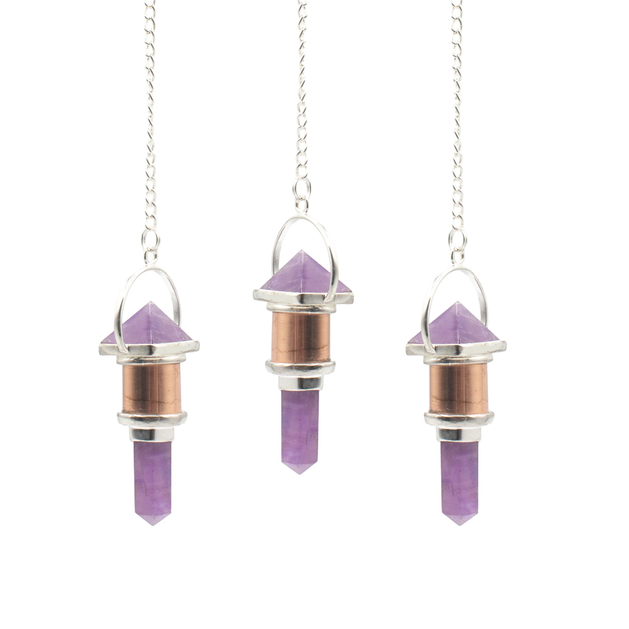 The Violet Engine- Combo Piece Copper Pendulum – Amethyst The Violet Engine- Combo Piece Copper Pendulum – Amethyst