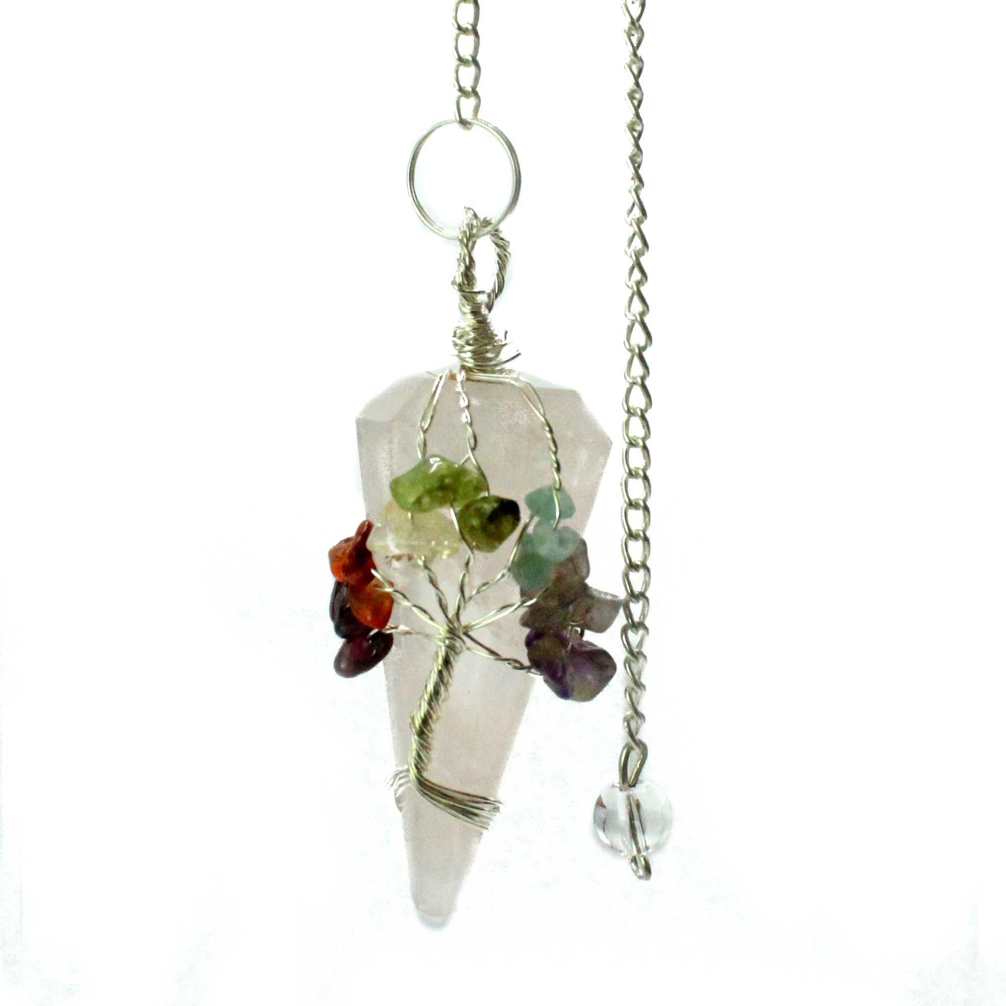 Magic Pendulum – Seven Chakra – Rose Quartz 4 Magic Pendulum – Seven Chakra – Rose Quartz