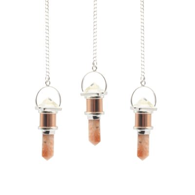 The Moon Chamber- Sunstone Copper Pendulum
