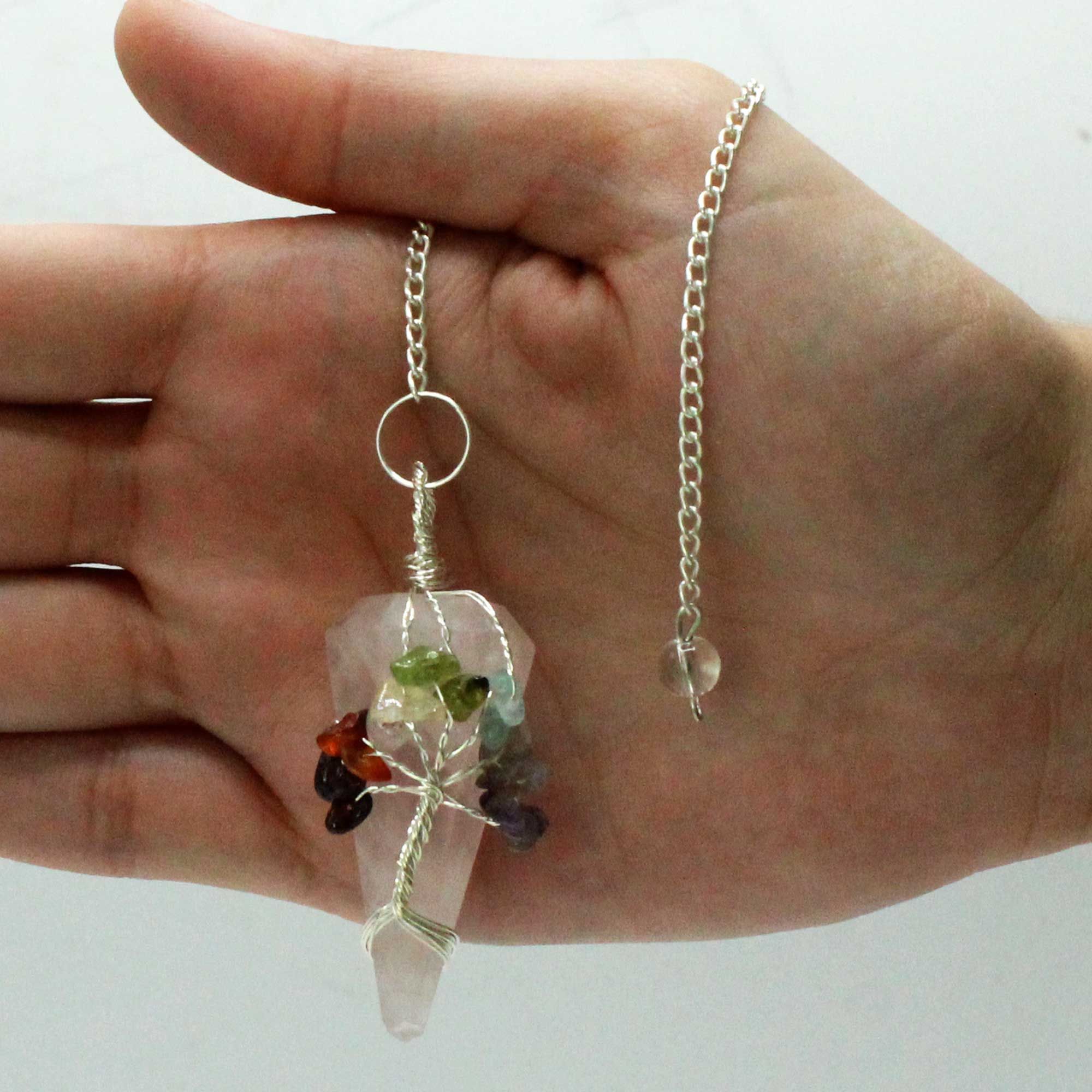 Magic Pendulum – Seven Chakra – Rose Quartz 2 Magic Pendulum – Seven Chakra – Rose Quartz