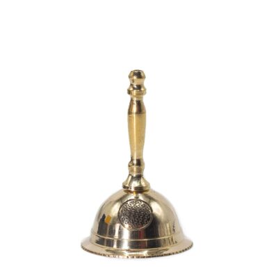 Small Altar Brass Bell – Flower of Life