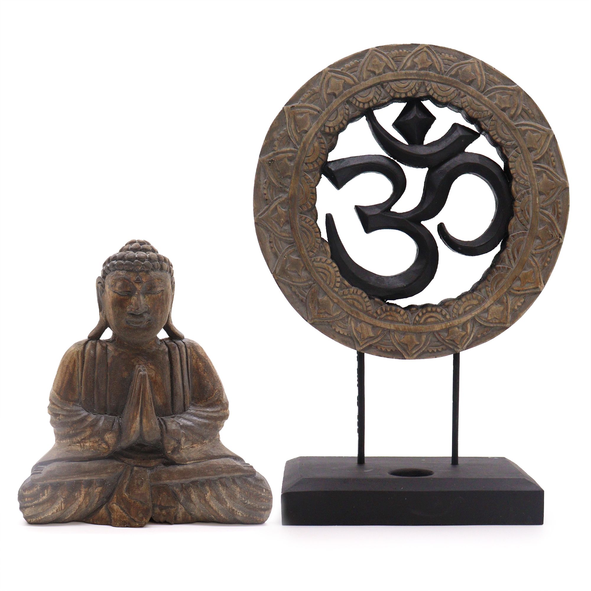 Buddha Feng Shui Set – Om – Grey & Black Buddha Feng Shui Set – Om – Grey & Black