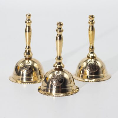 Small Altar Brass Bell – Flower of Life